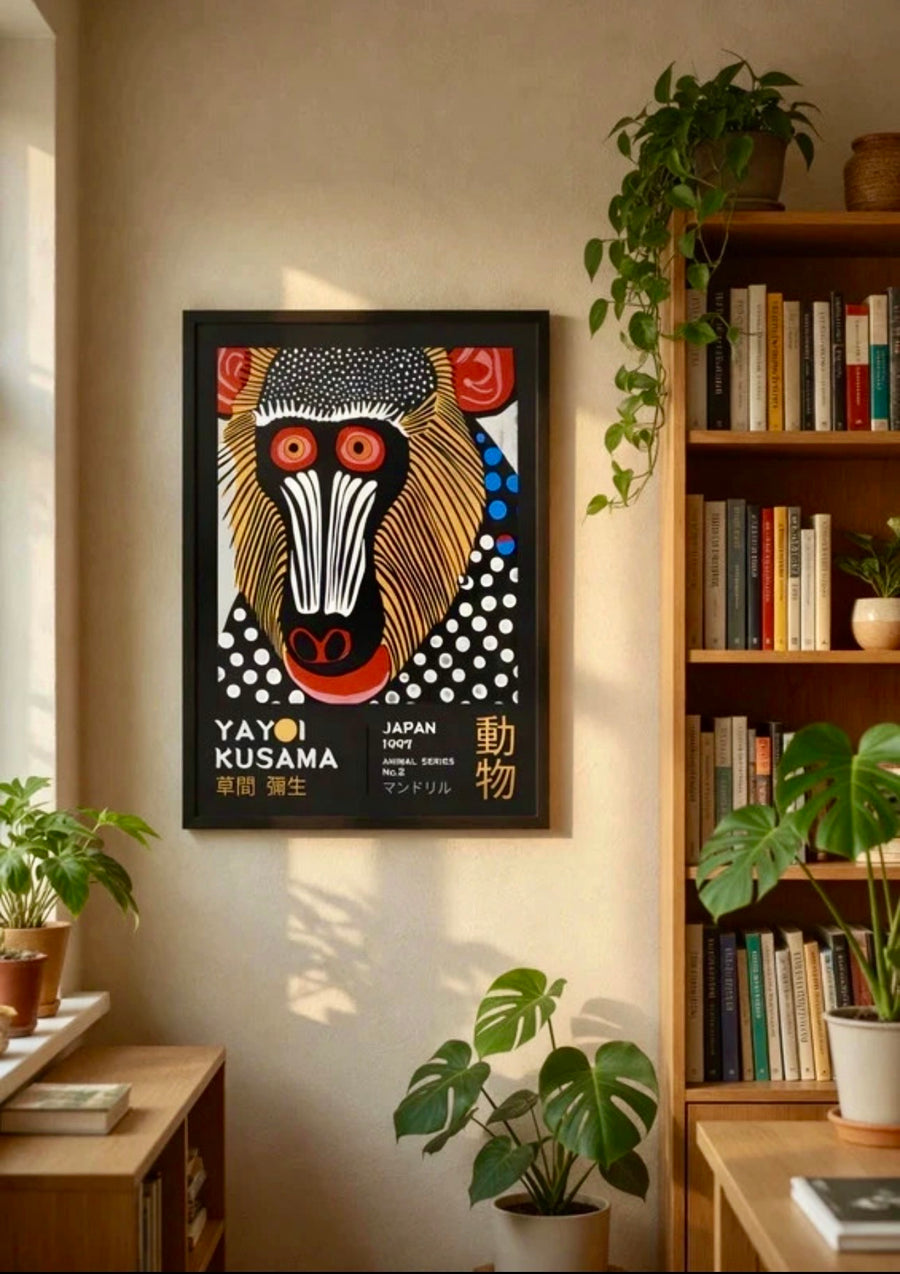 Affiche Yayoi Kusama – Give Me Love, Portraits et Motifs Colorés