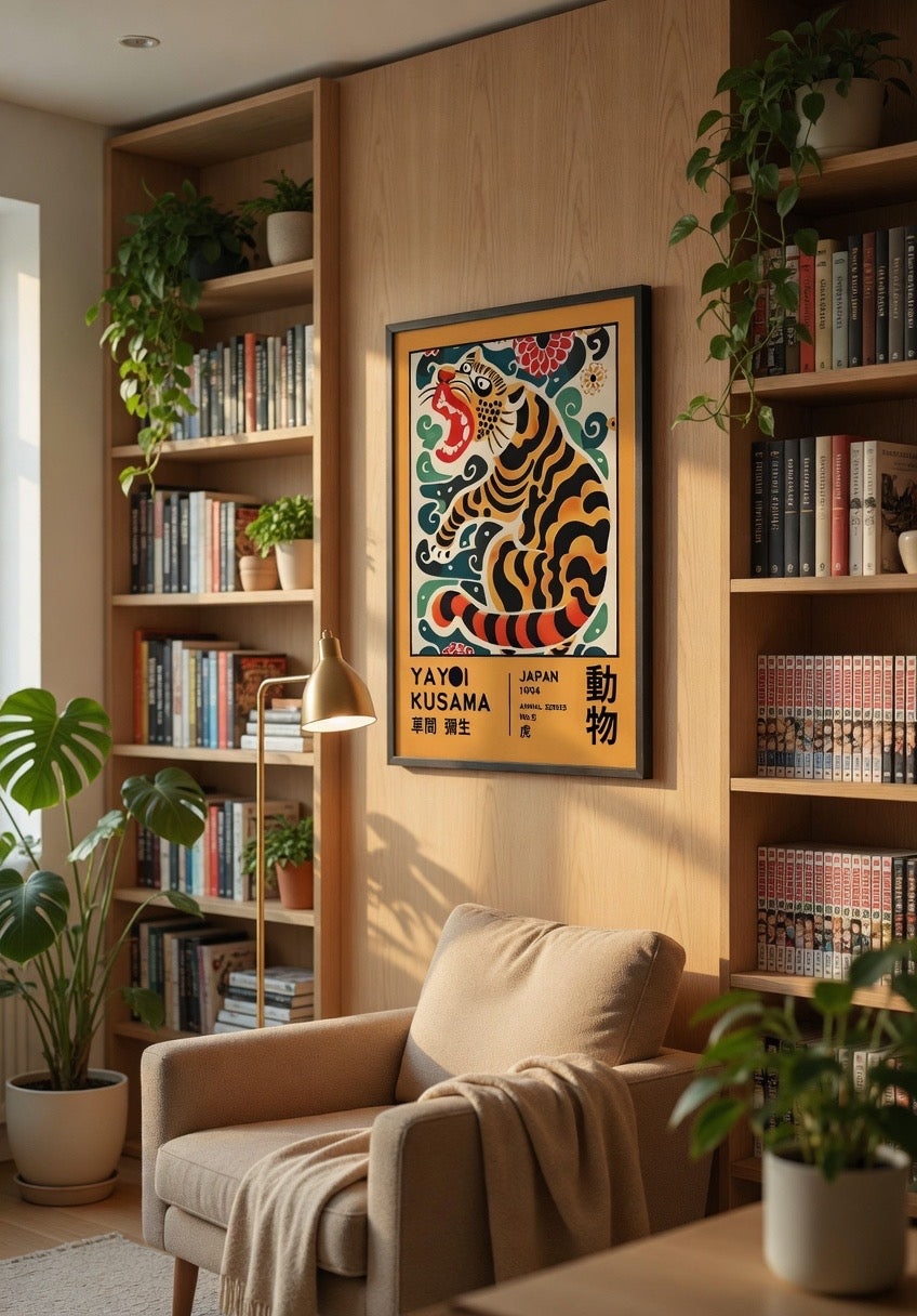 Affiche Yayoi Kusama – Give Me Love, Portraits et Motifs Colorés