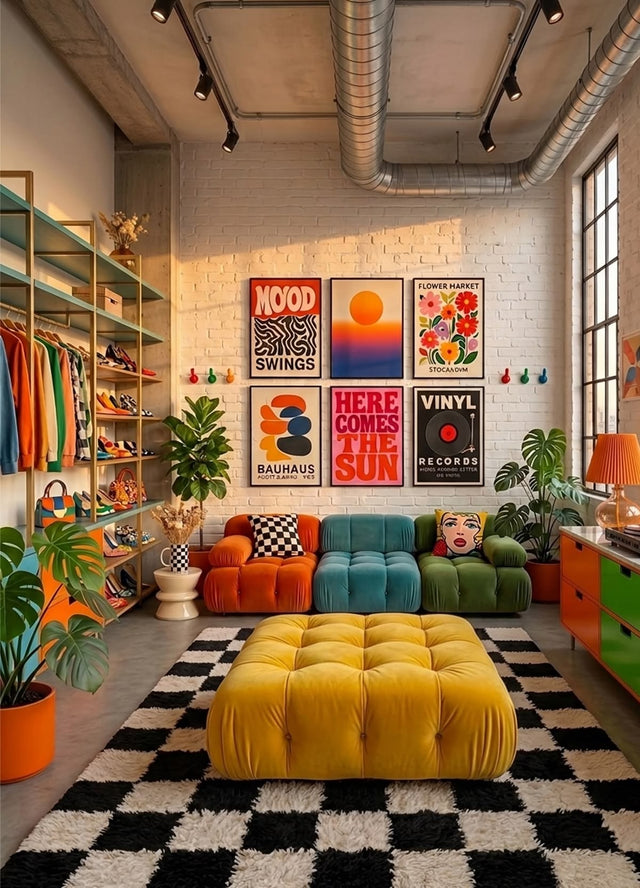 Salon Loft Multicolore