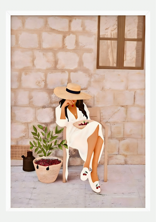 Affiche Femme à la Cerise - visuel principal