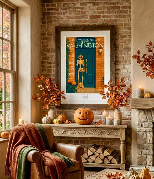 Halloween Glow Georgetown – Affiche Washington DC