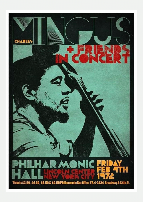 Affiche Charles Mingus – Concert Jazz Philharmonic Hall