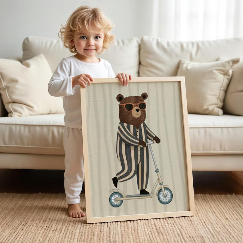 Dix Chats Noirs – Affiche Illustration Enfant