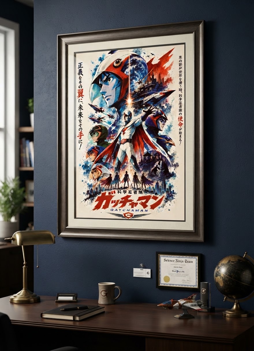 Space Adventure Cobra – Affiche Vintage Anime Japonais 1982