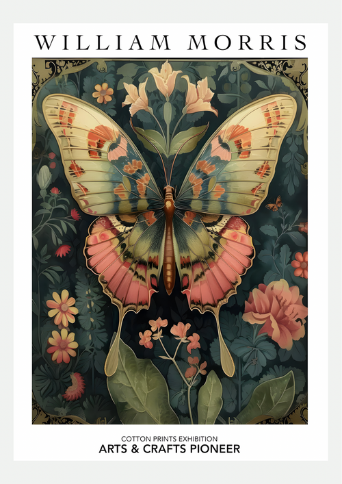 Affiche William Morris – Papillon Cotton Prints