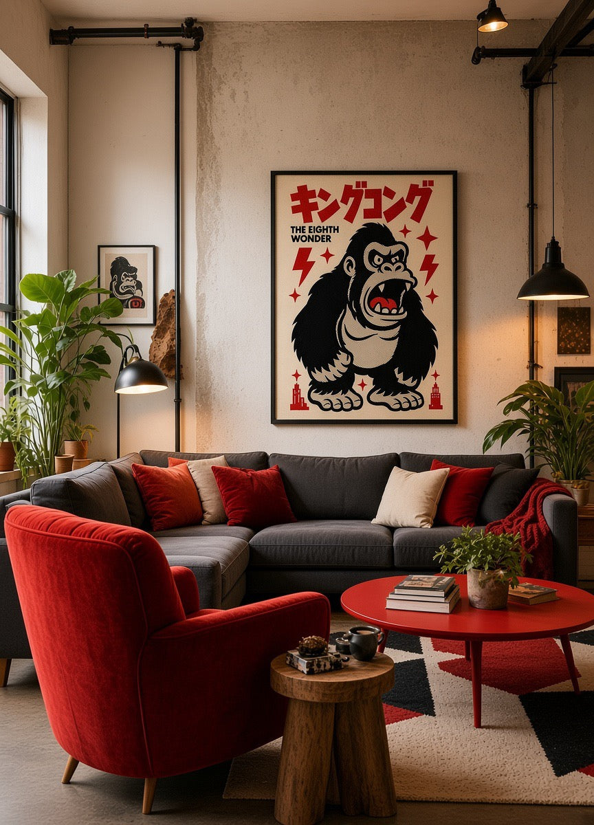Affiche King Kong Vintage – Le Huitième Merveille du Monde