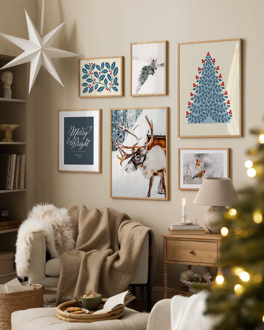 Sapin dans la Neige Profonde – Affiche Photo Hiver