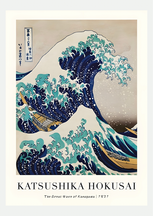 Affiche Hokusai La Grande Vague de Kanagawa - visuel principal