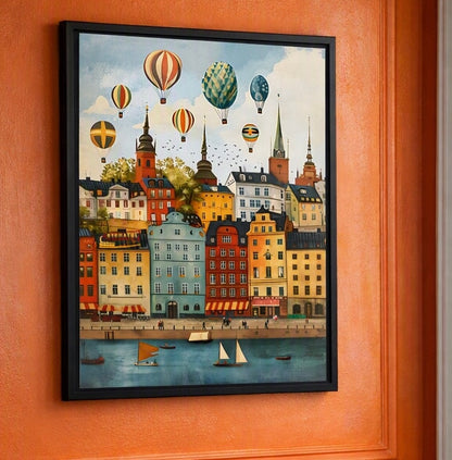 Affiche Stockholm - mise en ambiance décoration murale