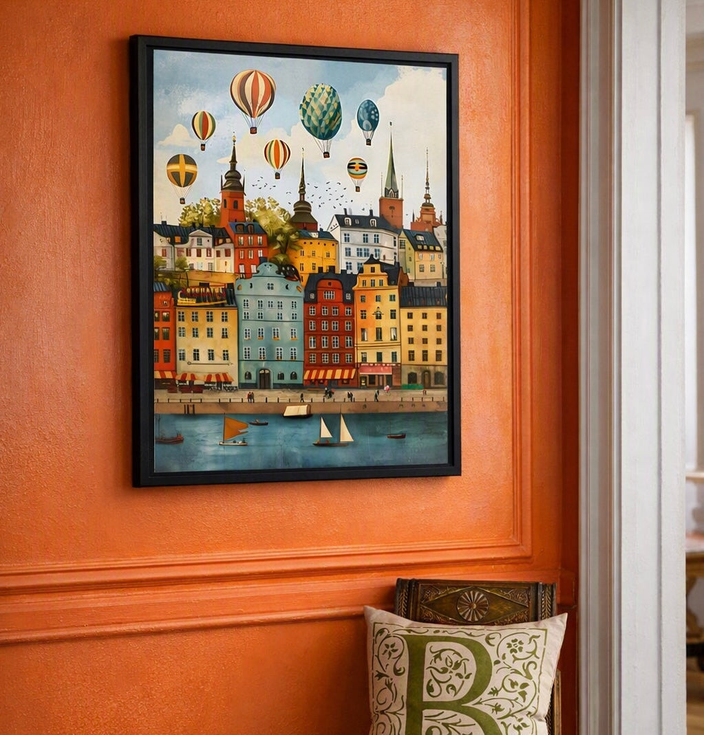 Affiche Stockholm - vue rapprochée du rendu et des finitions