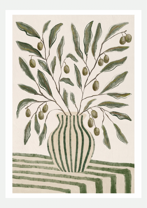 Affiche Olivier en Pot – Nature Morte