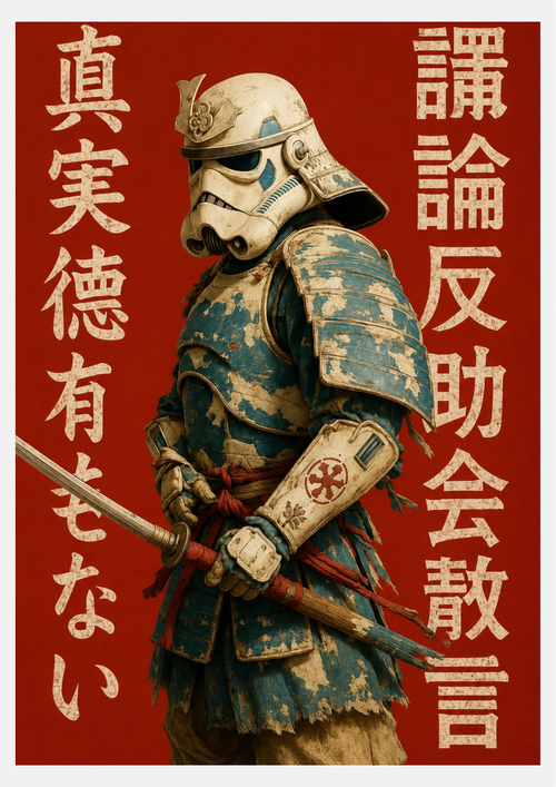 Stormtrooper Samouraï – Affiche Armure Blanche